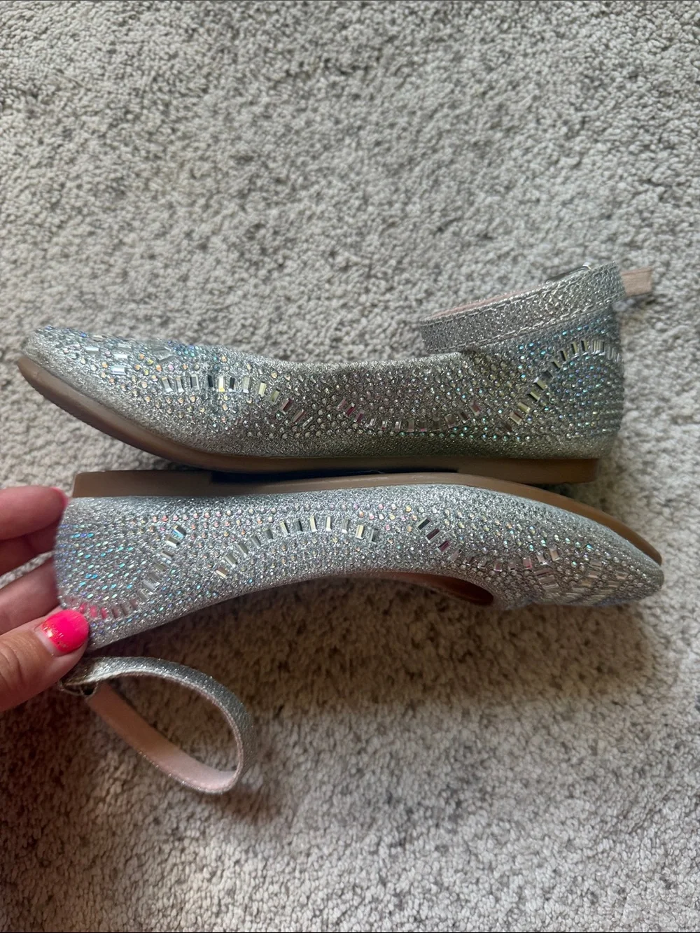 Olive & Edie shimmering silver
